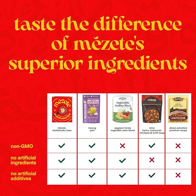 Mezete Shakshouka Stew Base | Shelf Stable | Gluten-Free Stew | All-Natural | No Preservatives or