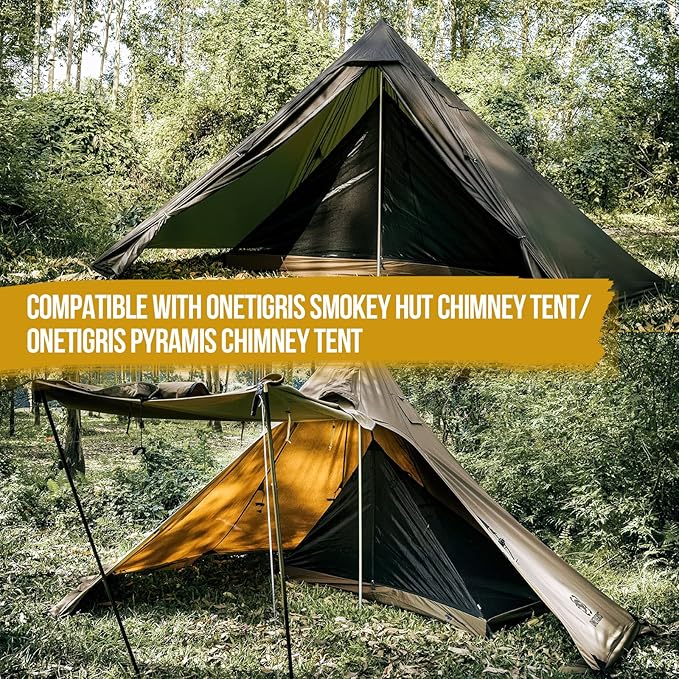OneTigris Mesh Teepee Tent, Ultralight 1 Person Screen Room with Waterproof Bathtub Floor for