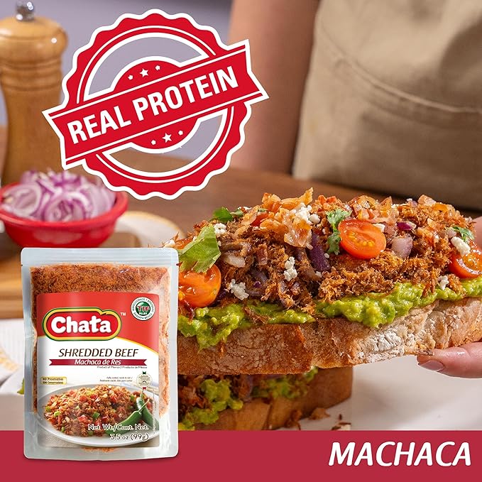 Chata Machaca de Res, Dried Shredded Beef, 3.5 oz, Pack of 1