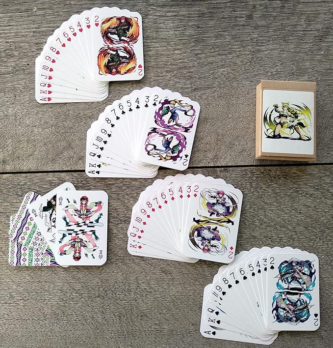 Anime Playing Cards # Poker Deck 54 Cards All Different # Anime Manga Kawaii Chars UCMM