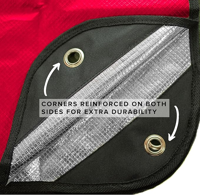 Arcturus Insulated Tarp, Reusable Heavy Duty Thermal Survival Blanket ??60x82in, Reflects 90% Body