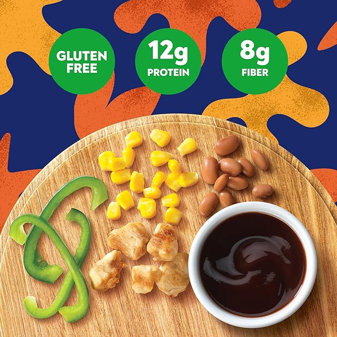 BEN'S ORIGINAL Street Food Honey BBQ Flavored Rice with Chicken, Prepared Entrée, Microwave in 90