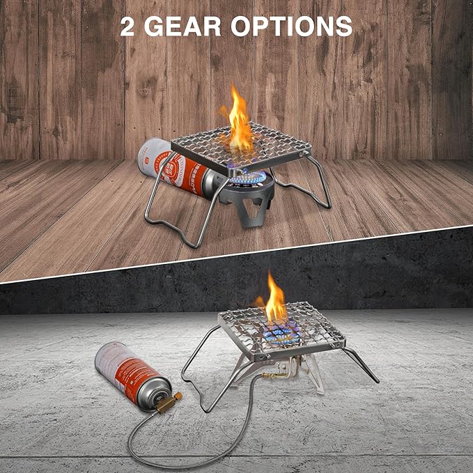 REDCAMP 6" Small Folding Campfire Grill, 304 Stainless Steel Firepit Grill Grate, Heavy Duty