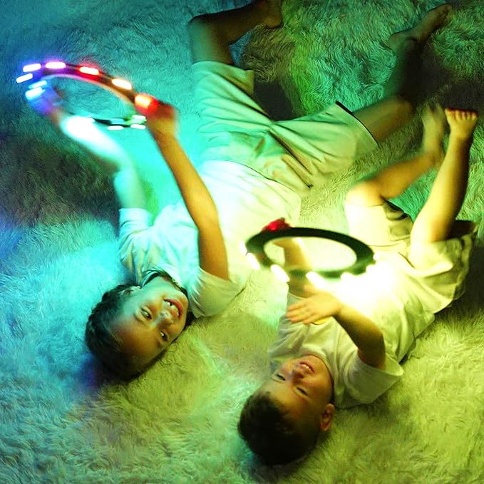 TOSY Flying Ring - 12 LEDs, Super Bright, Lost Mode, Auto Light Up, Camping Essentials for