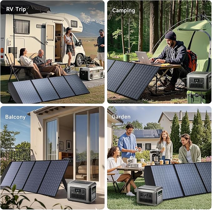 ALLPOWERS SP033 200W Portable Solar Panel Foldable, 23% High Efficiency Solar Charger with MC4