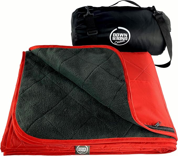 DOWN UNDER OUTDOORS Large Waterproof Windproof Extra Thick 350 GSM Quilted Fleece, or Sherpa