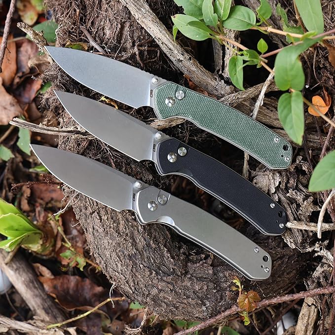 CJRB CUTLERY Pocket Knife Pyrite (J1925L) Button Lock EDC Large Foldable Knife AR-RPM9 Steel Blade
