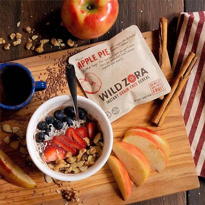 Wild Zora Instant Grain-Free Hot Cereal - Tasty Paleo Friendly Cereals, Instant Hot Meal, Breakfast