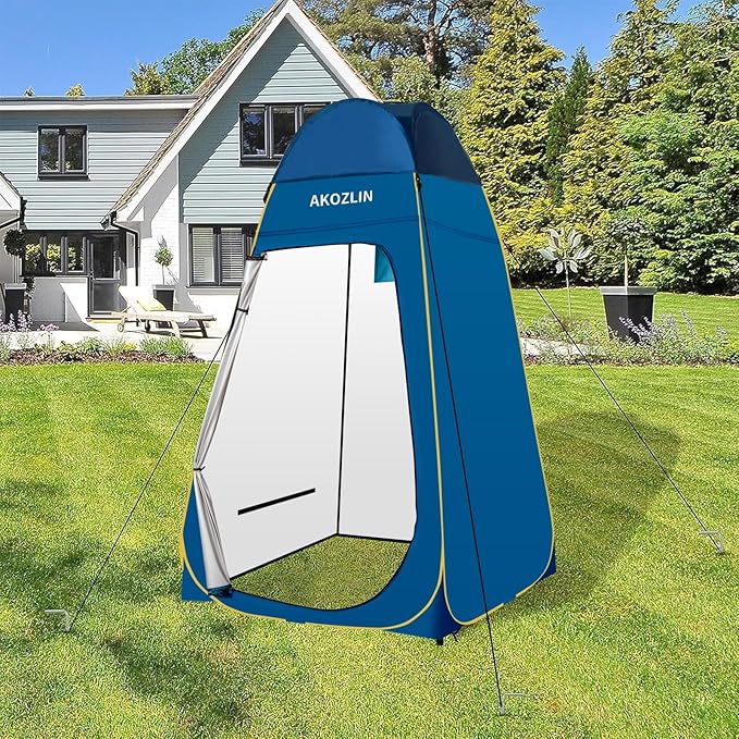 AKOZLIN Portable Pop Up Shower Tent Instant Privacy Dressing Changing Tent Outdoor Shower Room Camp