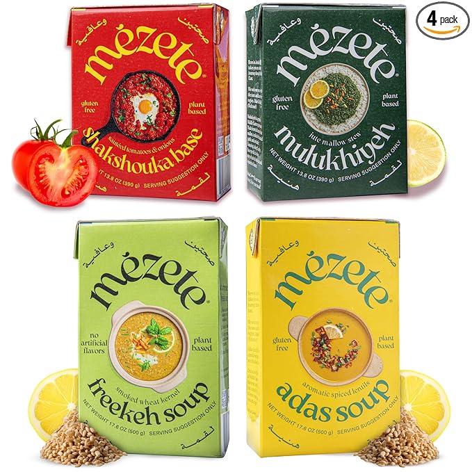 Mezete Soup & Stew Variety Pack | Heat & Serve | 100% Natural Ingredients | Authentic Middle