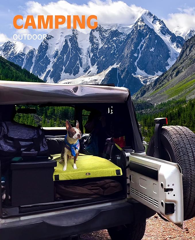3 Inch GAIALOOP Thick Memory Foam Camping Mattress Sleeping Pad [Car/Tent/Cot] Glamping Portable