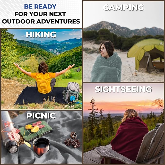 Beach Blanket Waterproof Sandproof Waterproof Blanket for Camping, Hiking, Outdoor Sporting Events