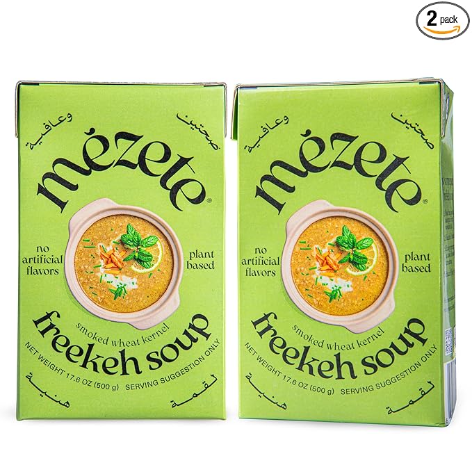 Mezete Ready to Eat Freekeh Soup | Authentic Middle Eastern | All-Natural | No Artificial Flavors |