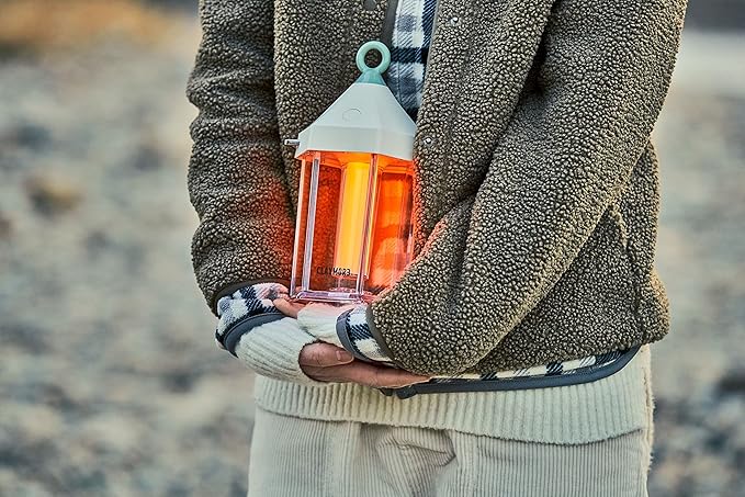 CLAYMORE Cabin Lamp (Ivory) - Aesthetic Portable Lantern for Outdoor Glamping, Camping, Events