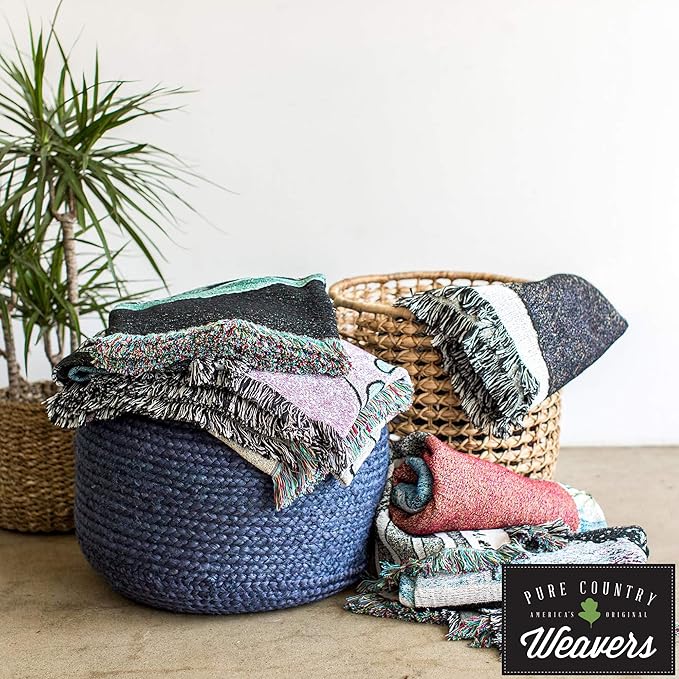 Pure Country Weavers Plaid Blanket Freshwater - Patterns Gift Tapestry Throw Woven from Cotton