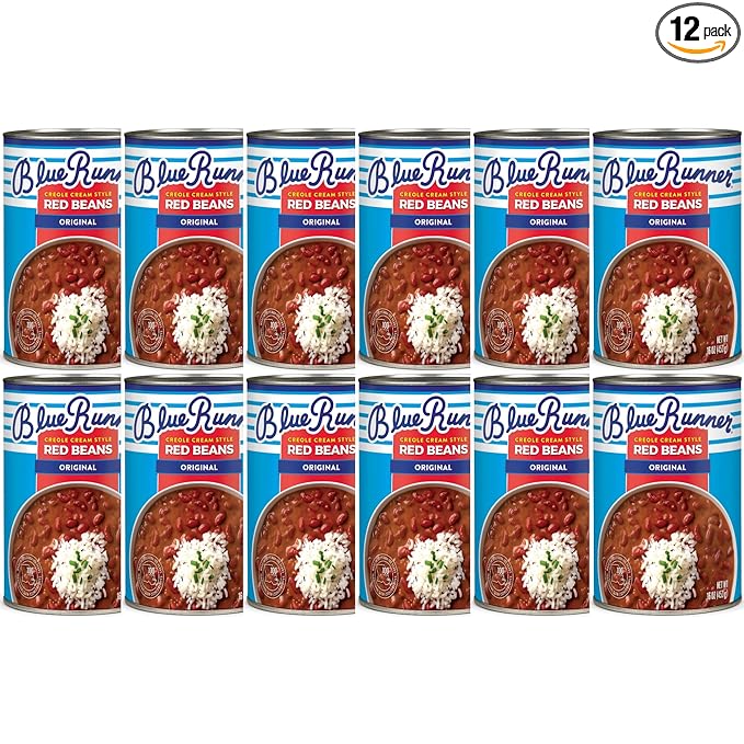 Blue Runner Creole Cream Style Red Beans, 16-Ounce (Pack of 12)