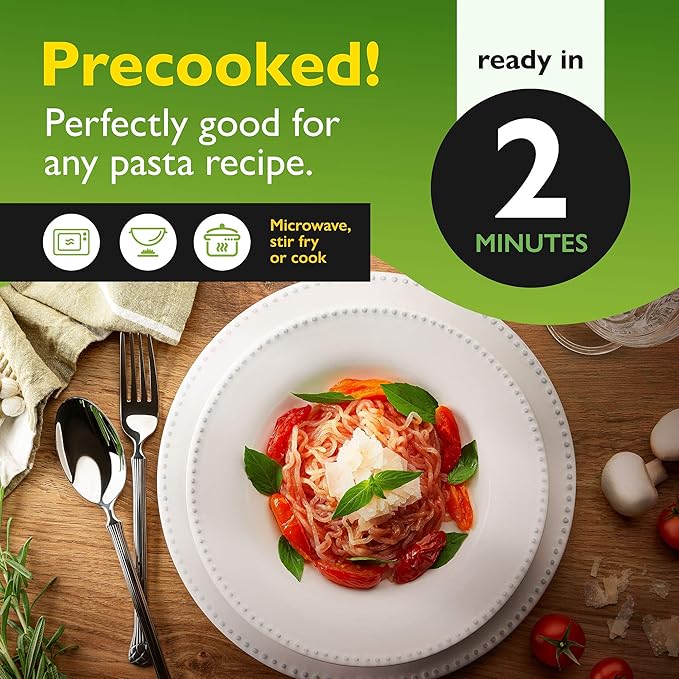 SKINNY PASTA Spaghetti - Healthy Konjac Shirataki Noodles, Low Carb Keto Pasta, Gluten Free, 6 Pack