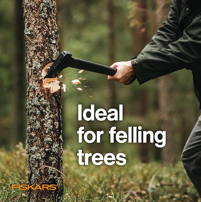 Fiskars X15 Splitting Axe, Tree Branch Cutter and Wood Splitter (23.5-Inch Axe) with