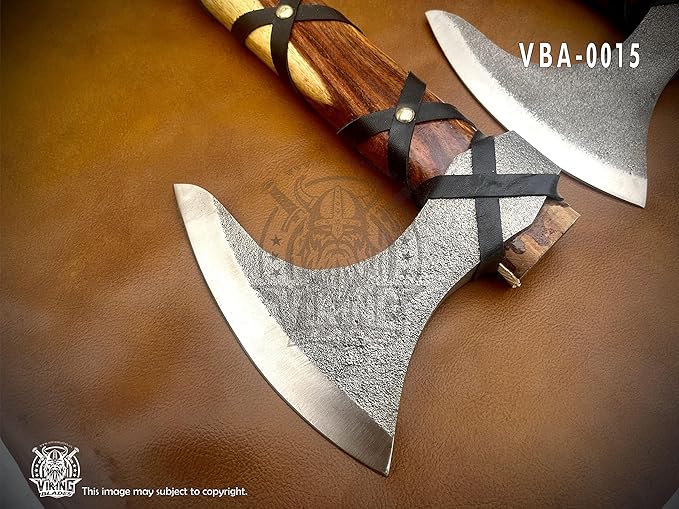 SHINY CRAFTS -Norse Viking Axe, Hatchet with Leather Sheath Best Tomahawk Viking Hatchet- Viking