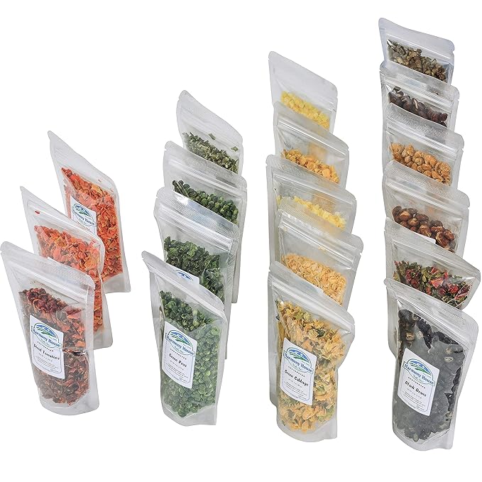 The Backpacking Kit - 18Ct Premium Lightweight Meals in 1 Cup Resealable Pouches by Harmony House