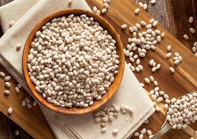 Food to Live Navy Beans, 20 Pounds Raw, Dried, Vegan, Kosher, Whole Small White Kidney Beans in
