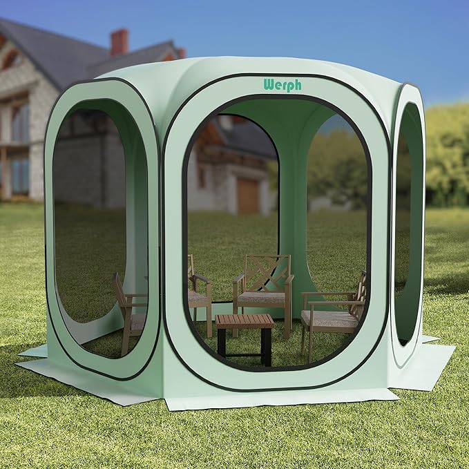 Screen Tent Pop-Up, Portable Tent Canopy with Mesh Mosquito Net, Screen House Room Canopy Shade