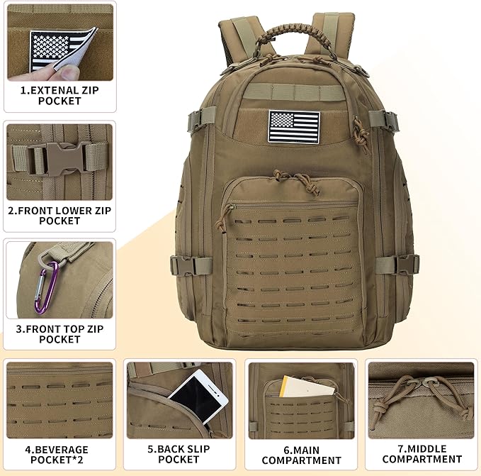30L Hiking Backpack Lightweight Outdoor Daypack Camping Backpack Outdoor Travel Daypack Day Pack