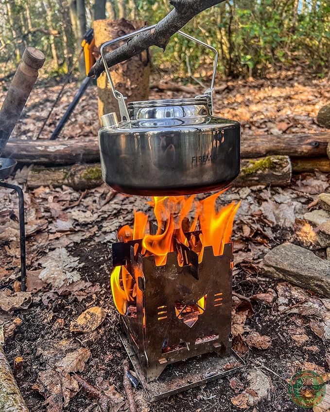 Fire-Maple Antarcti 1.5L Kettle Series | Portable Durable Bushcraft Gear Open Fire Kettle | SUS304