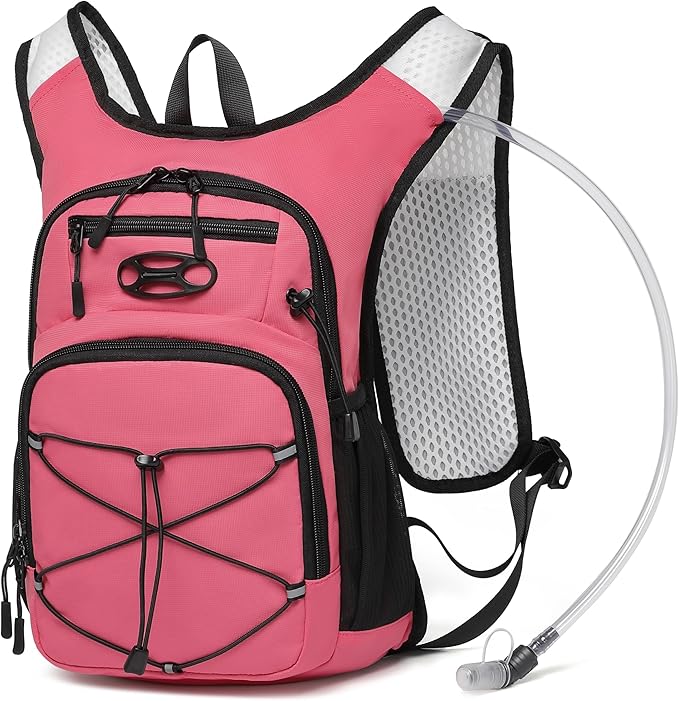 Wotony Lightweight Hydration Backpack with 2LOR 3LWater Bladder for Cycling Hiking Rave - Water