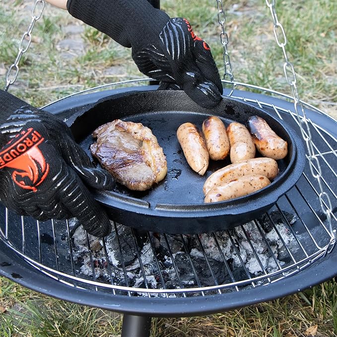 6-in-1 Dutch Oven Camping Accessories Kit - Campfire Cooking Equipment with Marshmallow Roasting