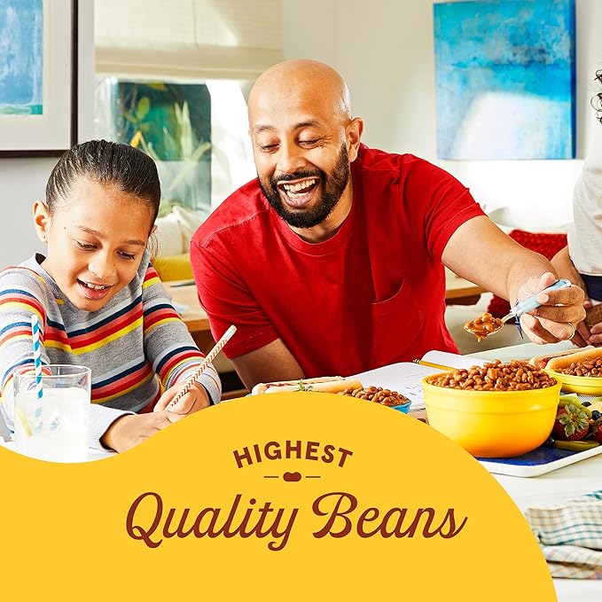 BUSH'S BEST 16 oz Canned Homestyle Baked Beans, Source of Plant Based Protein and Fiber, Low Fat