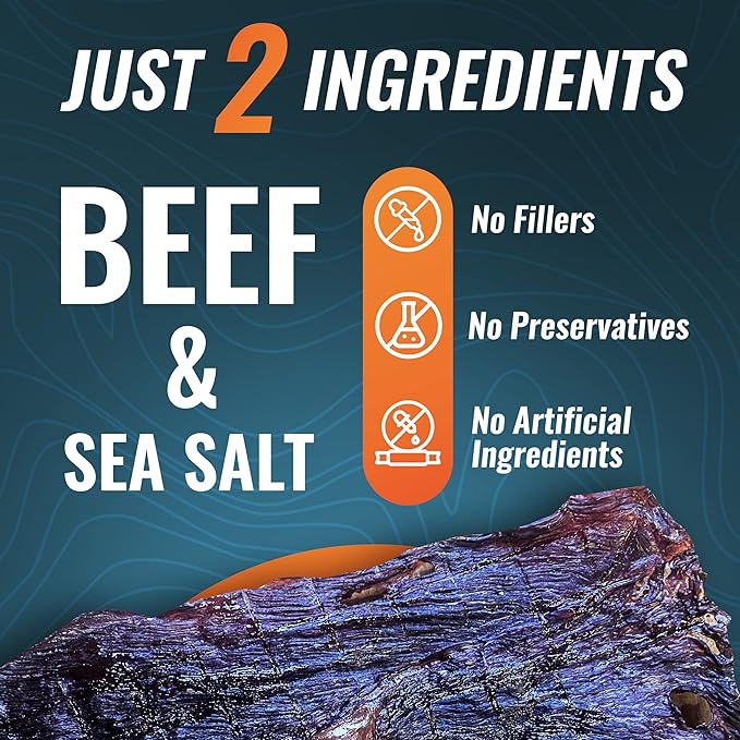 Phillips Beef Crisps - Round - Only Beef & Salt - Zero Carbs - Zero Sugar - High Protein Meat