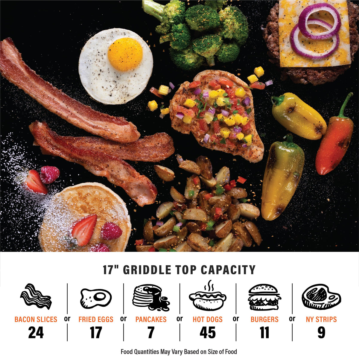Blackstone 1971 Original 17" Omnivore Tabletop Griddle, Black