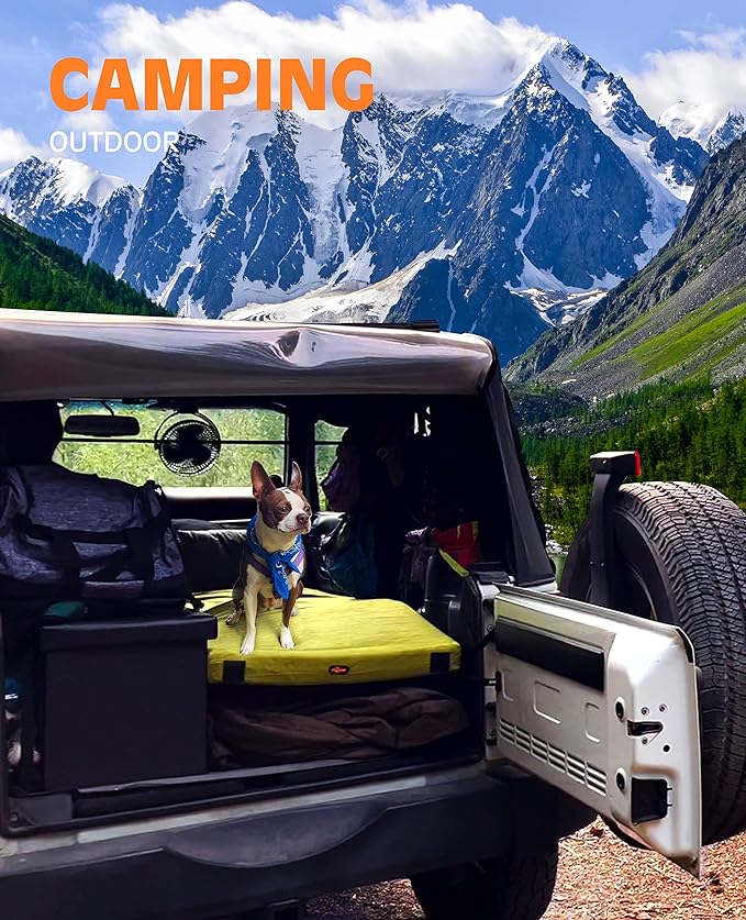 3 Inch GAIALOOP Thick Memory Foam Camping Mattress Sleeping Pad [Car/Tent/Cot] Glamping Portable