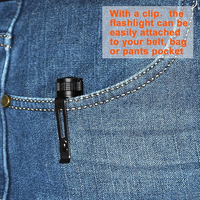 Beieverluck 10 Pack Small Mini Flashlights, Pocket Flashlight Penlight with Clip, Tactical Pen