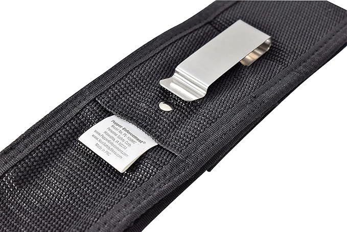 Metal Clip Holster for 9 oz. and 9.2 oz. Bear Spray and Pepper Spray Canisters - Easy to Access