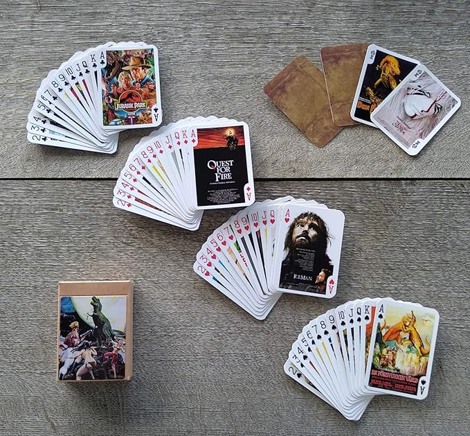 Prehistoric Playing Cards (Poker Deck 54 Cards All Different) Vintage Retro Dinosaur Prehistoric