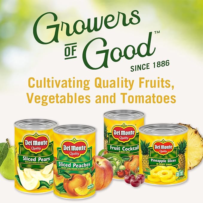 DEL MONTE Fruit Cocktail in Heavy Syrup, Canned Fruit, 12 Pack, 15.25 oz Can