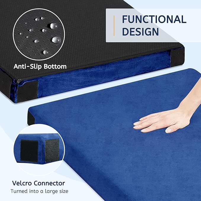 HomeMate CertiPUR-US Memory Foam Camping Mattress Pad Portable Roll Up Mattress for Adults Sleeping