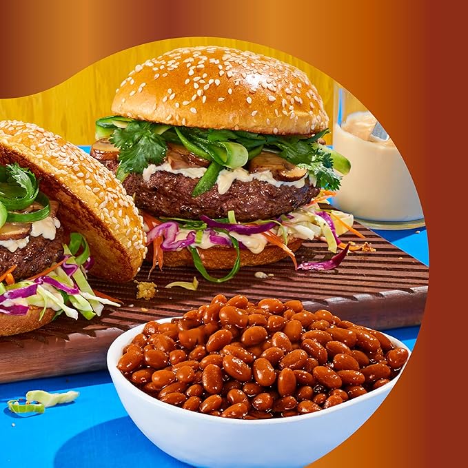 BUSH'S BEST 16 oz Canned Barbecue Baked Beans, Source of Plant Based Protein and Fiber, Low Fat