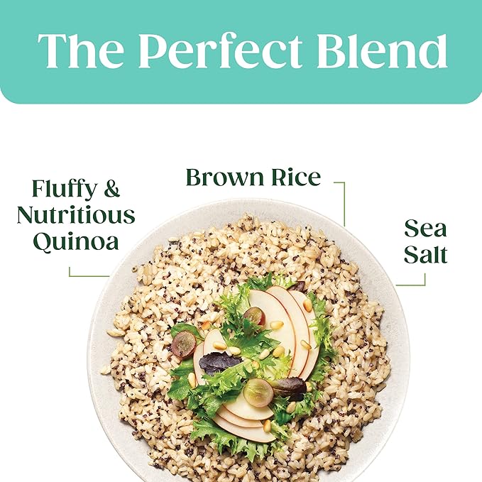 SEEDS OF CHANGE Organic Quinoa & Brown Rice with Sea Salt, Organic Food, 8.5 OZ Pouch (Pack of 12)