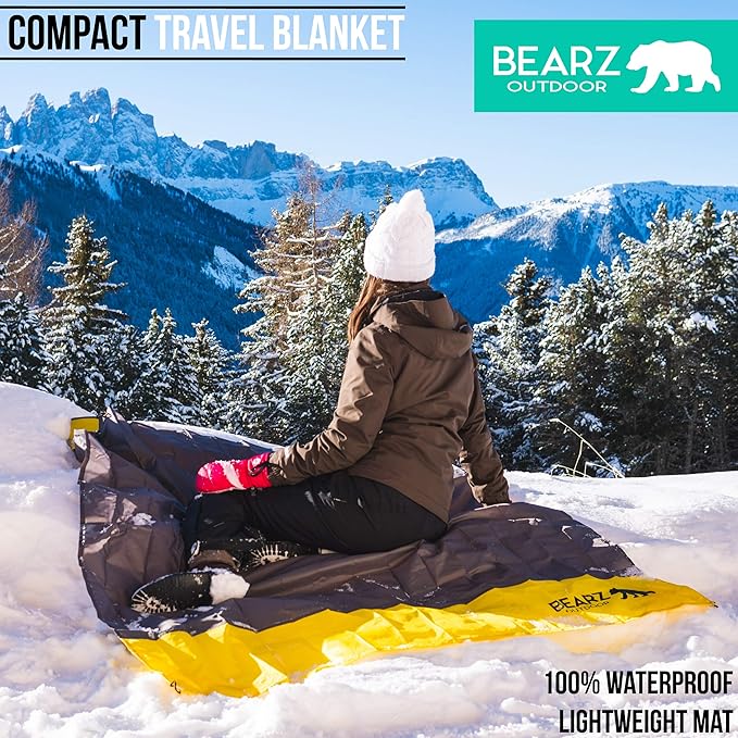 Pocket Blanket - Beach Blanket Waterproof Sandproof, Picnic Blankets Waterproof Foldable