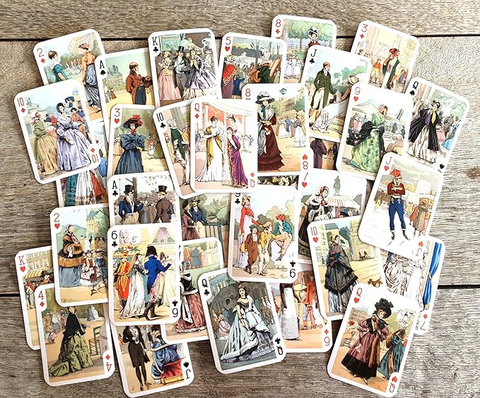 LES Modes DE Paris Playing Cards (Poker Deck 54 Cards All Different) Vintage Fashion Retro Art Deco