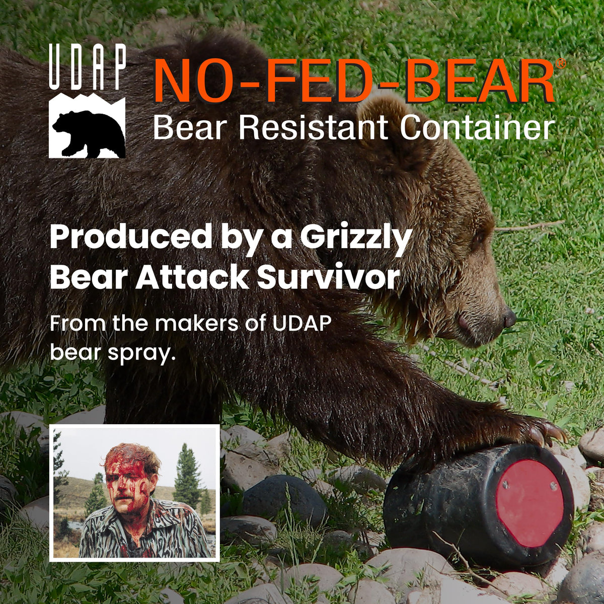 UDAP Bear-Resistant Food Canister – IGBC Approved Lightweight Bear-Proof Container for Backpacking