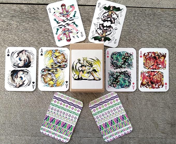 Anime Playing Cards # Poker Deck 54 Cards All Different # Anime Manga Kawaii Chars UCMM