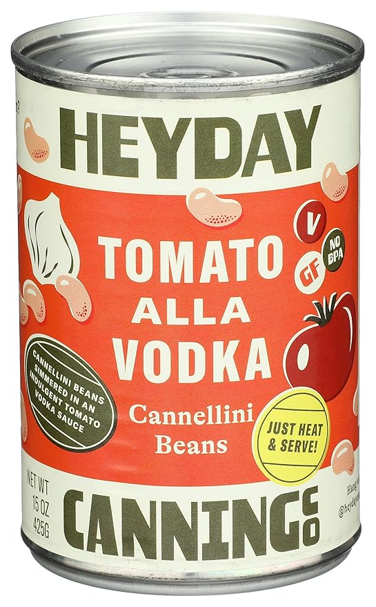 Heyday Canning Co Tomato alla Vodka Cannellini Beans, 15 OZ