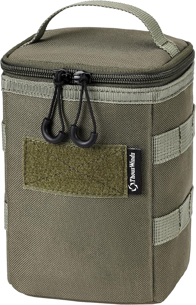 Lantern Storage Bag, Tactical Camping Storage Bag, Olive-Green