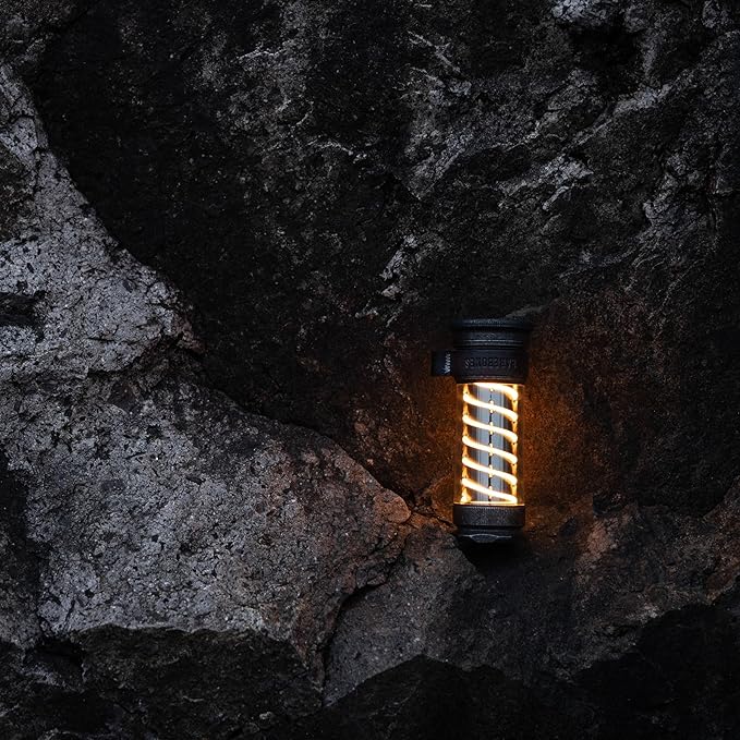 Barebones Edison Light Stick ??Tumbled Steel, USB Rechargeable LED Lantern and Flashlight with 7