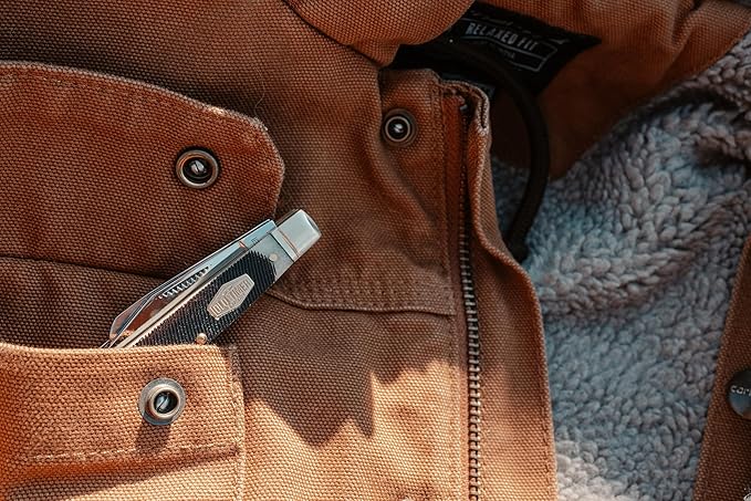 Old Timer 34OTB Genuine Bone Middleman 5.6in S.S. Traditional Folding Pocket Knife with 2.4in Clip