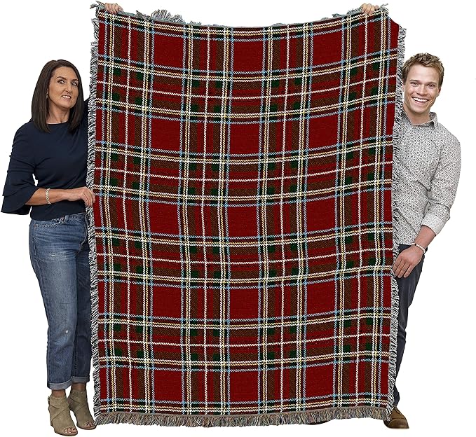Pure Country Weavers Plaid Blanket Stewart Royal Tartan - Patterns Gift Tapestry Throw Woven from